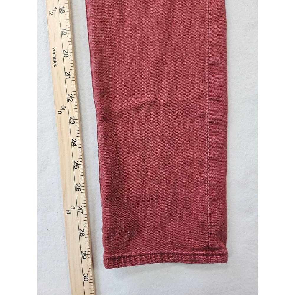 AG Adriano Goldschmied The Stilt Cigarette Leg Jeans 27R Terracotta Made in USA - Picture 10 of 16